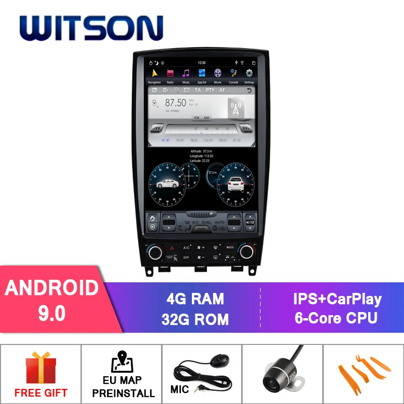 

WITSON Android 9.0 TESLA STYLE For INFINITI QX50 2015-2017 4GB GPS NAVIGATION AUTO STEREO VERTICAL SCREEN