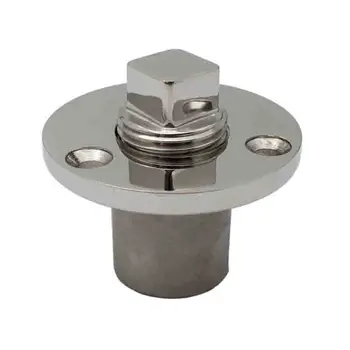 

1PCS 1/2inch Polished Marine Boat Dinghy Garboard Drain Plug Bung Threaded Hardware