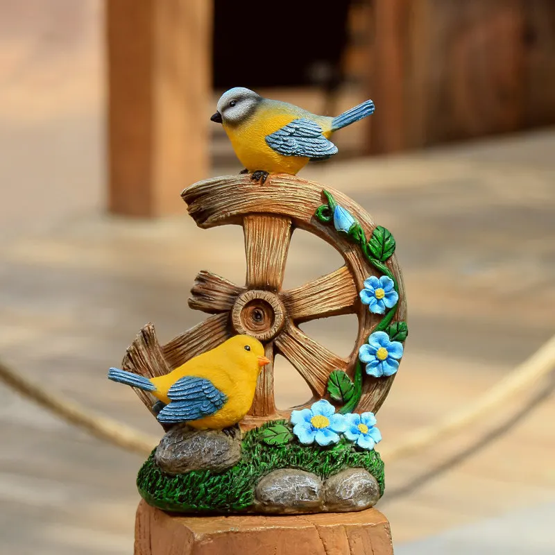

American Resin Bird Ornaments Creative Birthday Gifts Home Livingroom Study Office Furnishing Decoration Garden Figurines Crafts