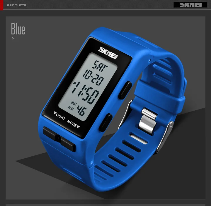 SKMEI Square Electronic Watch Women Men Digital Wristband Alarm Clock Life Waterproof Fashion Sport LED 12/24hour Clock 1362