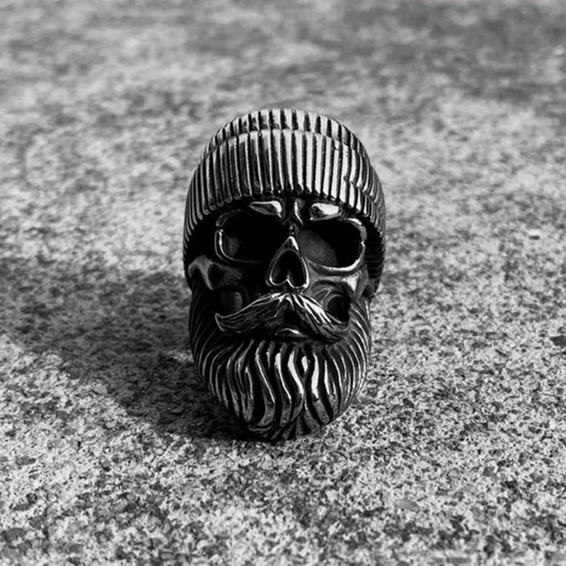 beard skull ring men (1)
