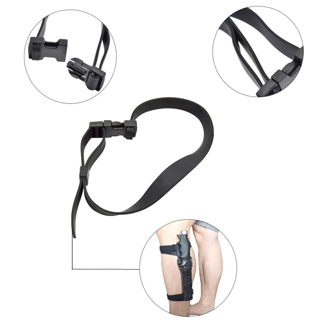 Diving and Spearfishing Knife Rubber Strap with Quick Reliease Buckle Underwater Scuba Diving Knife Holder Replacement Diving and Spearfishing Knife Rubber Strap with Quick Reliease Buckle Underwater Scuba Diving Knife Holder Replacement