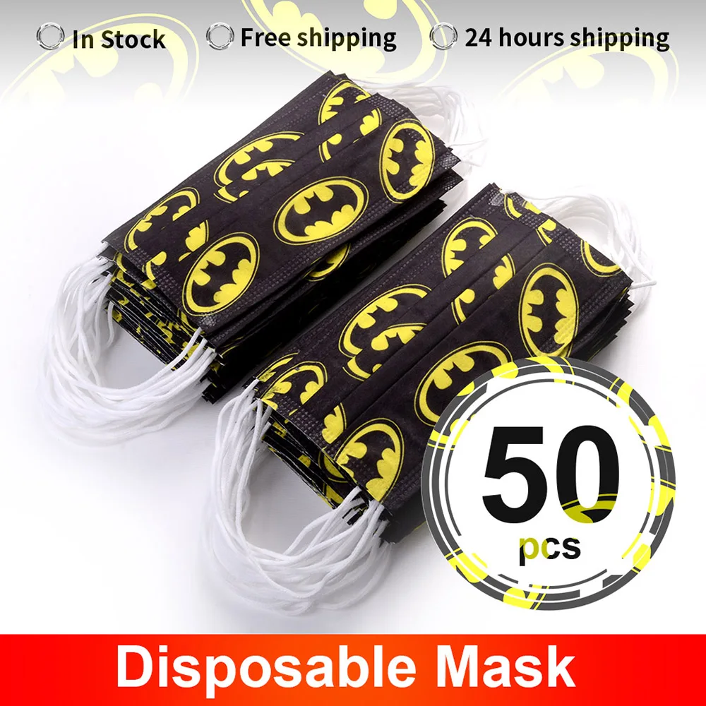 Mascarilla facial desechable Industrial de 3 capas, máscaras de tejido a la moda, 10/20/50/100/200 Uds.