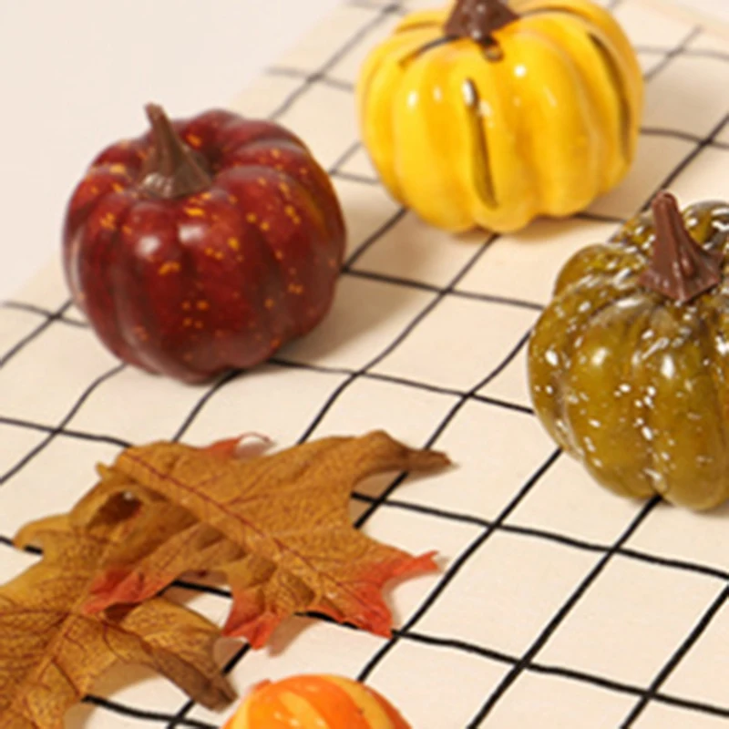 Simulation Pumpkin Maple Leaves Halloween Home Decoration Accessories