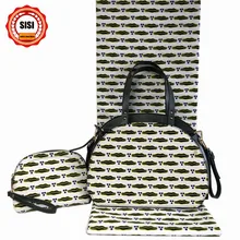 Модные африканские женские восковые сумки 3 шт./компл. collocation высокого качества 6 ярдов Анкара восковая печать настоящая восковая ткань для вечерние