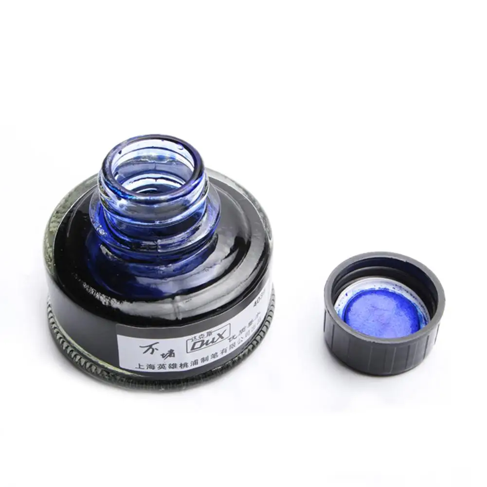 

50ml Ink Bottled Glass Smooth Writing Fountain Pen Ink Refill School Student Stationery Office Supplies 4 Colors Pen Ink