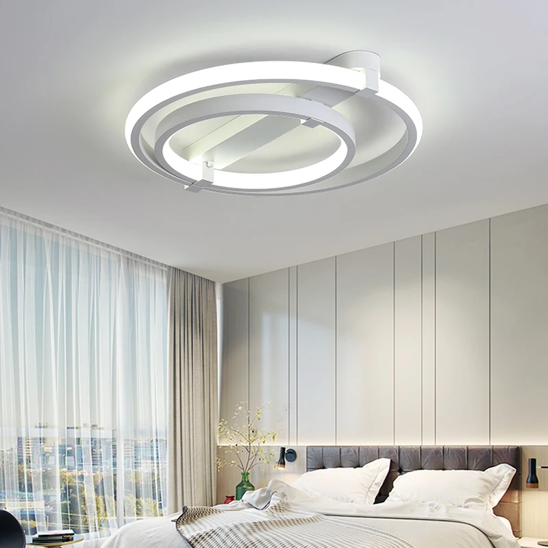Modern led Ceiling lights living ceiling lamp dining minimalist white Line light Bedroom surface mounted Ceiling Lamp Study Room