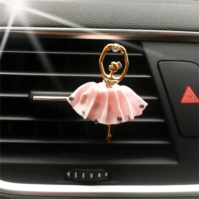 Освежитель воздуха в автомобиле, духи, авто Ароматизатор для автомобиля, балетный освежитель воздуха для девочек, освежитель воздуха, украшение для автомобиля, вентиляционные принадлежности - Название цвета: Pink