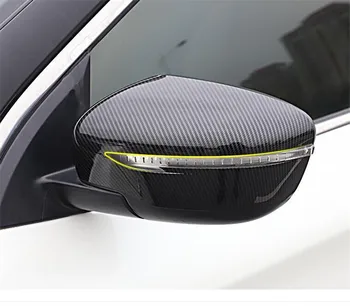 

Car stick rear view Rearview Side glass Mirror Cover trim frame eyebrow 2pcs For Nissan X-trail xtrail T32/Rogue 2014 2015 2016