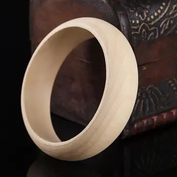 

10Pcs 66mm Vintage Wood Bracelet DIY Craft Decoration Baby Teethers Toys New