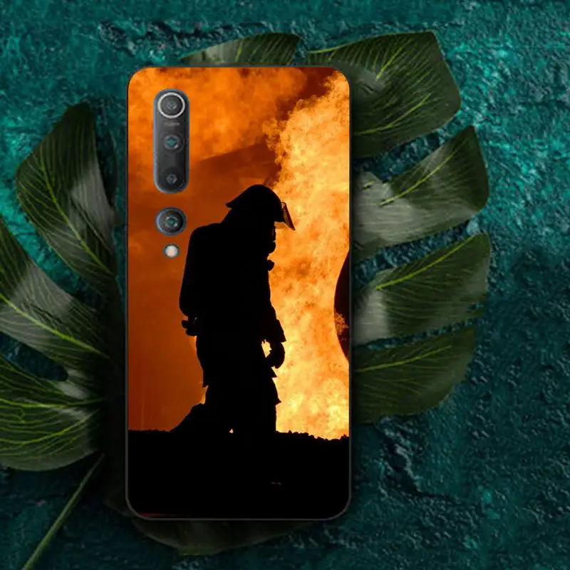 TOPLBPCS Firefighter Heroes Fireman Phone Case for RedMi note 7 8 9 6 5 4 X pro 8T 5A xiaomi leather case cover