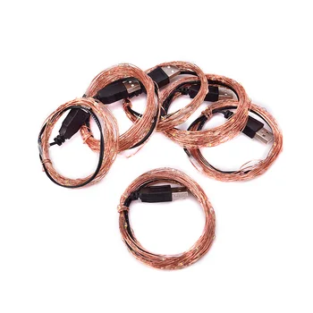

5m/10m USB LED String Light Copper Wire LED Christmas Lights For Wedding Party Holiday Decoration