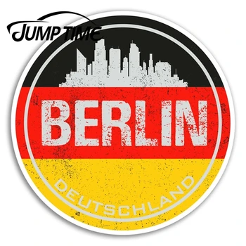 

Jump Time Berlin Germany Vinyl Stickers Flag Cool Sticker Laptop Luggage Decal Truck Window Car Wrap Car Accessories