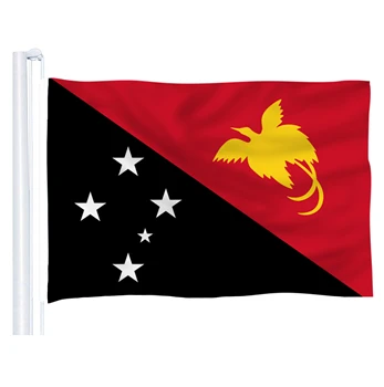 

The Papua New Guinea (PG) Flag Polyester Flag 5*3 FT 150*90 CM All color Logos National Flag