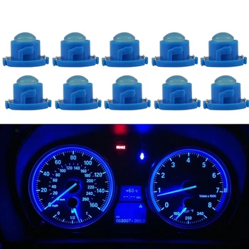 

10Pcs Car T4.7 Neo Wedge LED Bulb Dash Climate Control Instrument Base Light 12V Dashboard Lamp Signal Light
