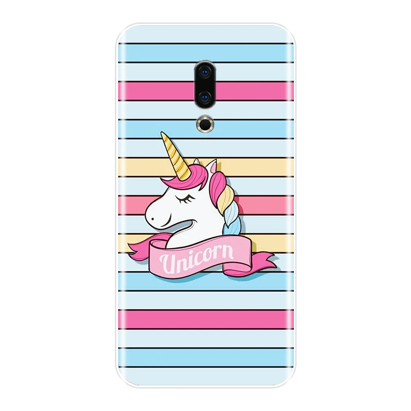 meizu phone case with stones back Soft Back Cover For Meizu 15 Lite 16 Plus 16th 16x Phone Case Silicone Cute Rainbow Unicorn For Meizu Pro 6 7 Plus U10 U20 meizu phone case with stones black