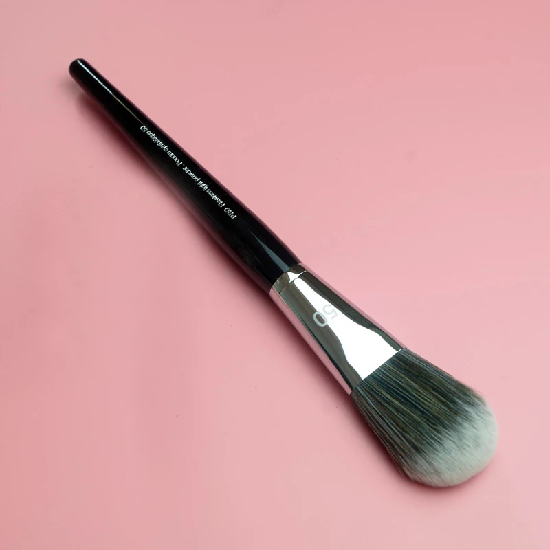 Профессиональные синтетические волосы 50# светильник кисть для пудры Румяна высокого класса с длинной ручкой Кисть для макияжа инструмент для красоты