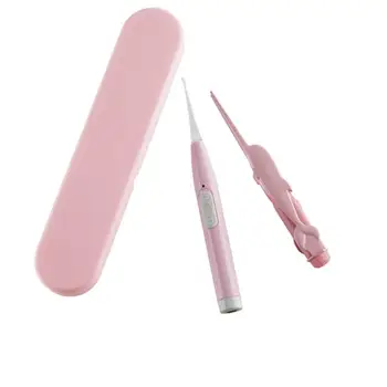 

2pcs/Set USB Charging Light Ear Scoop Durable Wax Clip Ear Wax Pick Cleaner Set for Man Woman Kids