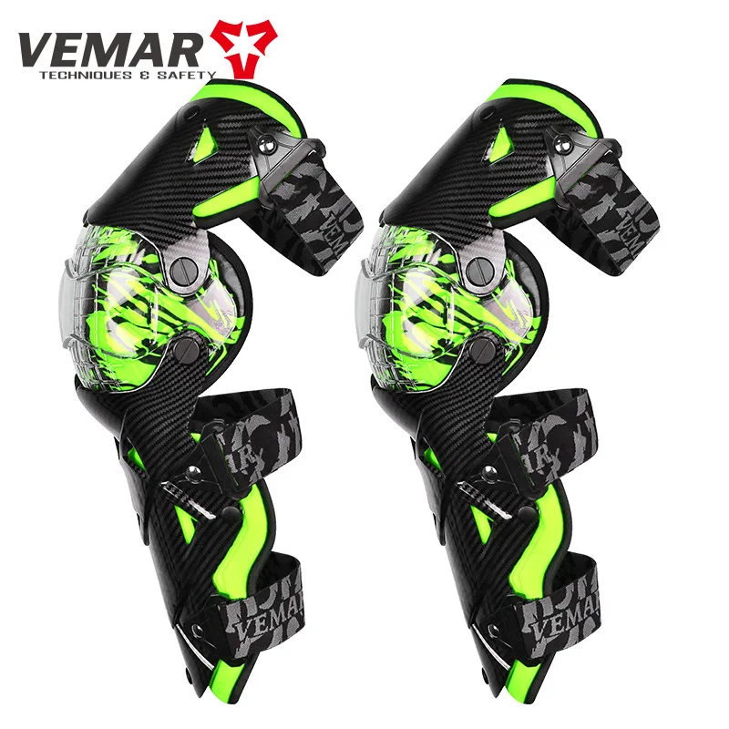 

Enduro Knee Elbow Pads Vemar Guards Bmx Race Protector Cycling Riding Pad Moto ATV UTV Off Road Motorcycle Green Protection