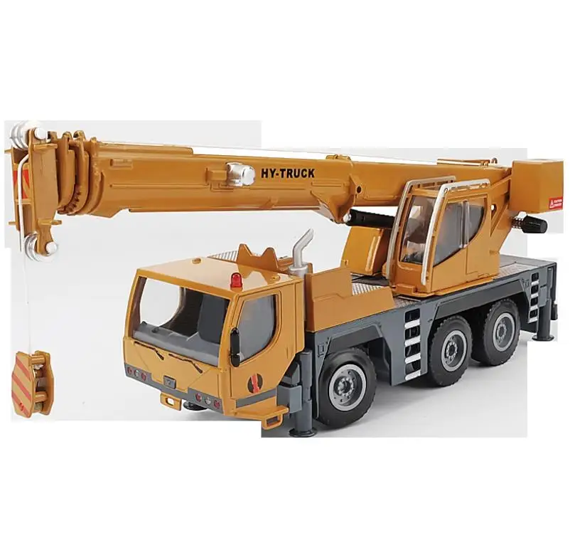  Wholesale alloy engineering vehicle model1:50 wheeled crane alloy car modelengineering crane toyfre