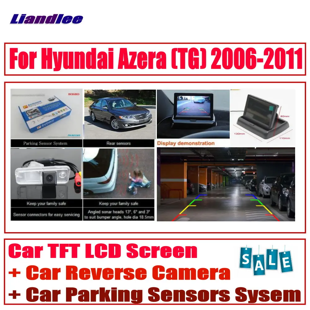 HD монитор дисплей для hyundai Azera(TG) 2006-2011 Автомобильная цифровая система датчиков парковки/задний вид автомобиля камера