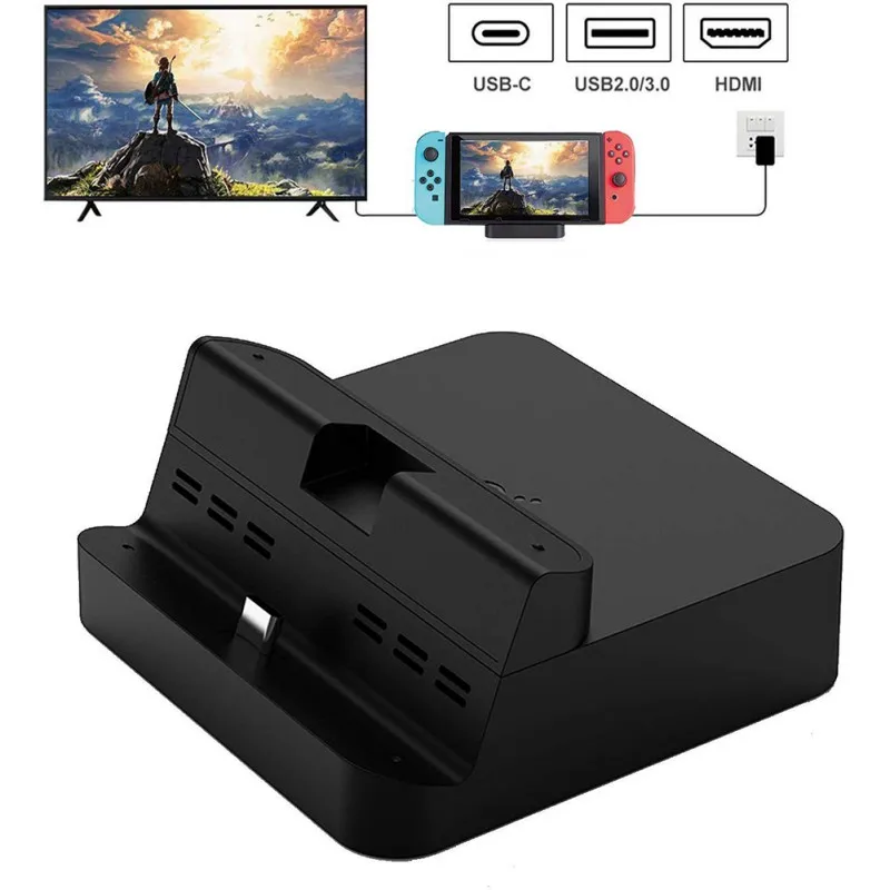 Новая портативная док-станция для nintendo Switch, док-станция GuliKit с USB-C зарядка PD Stand, HDMI адаптер и USB 3,0 порт