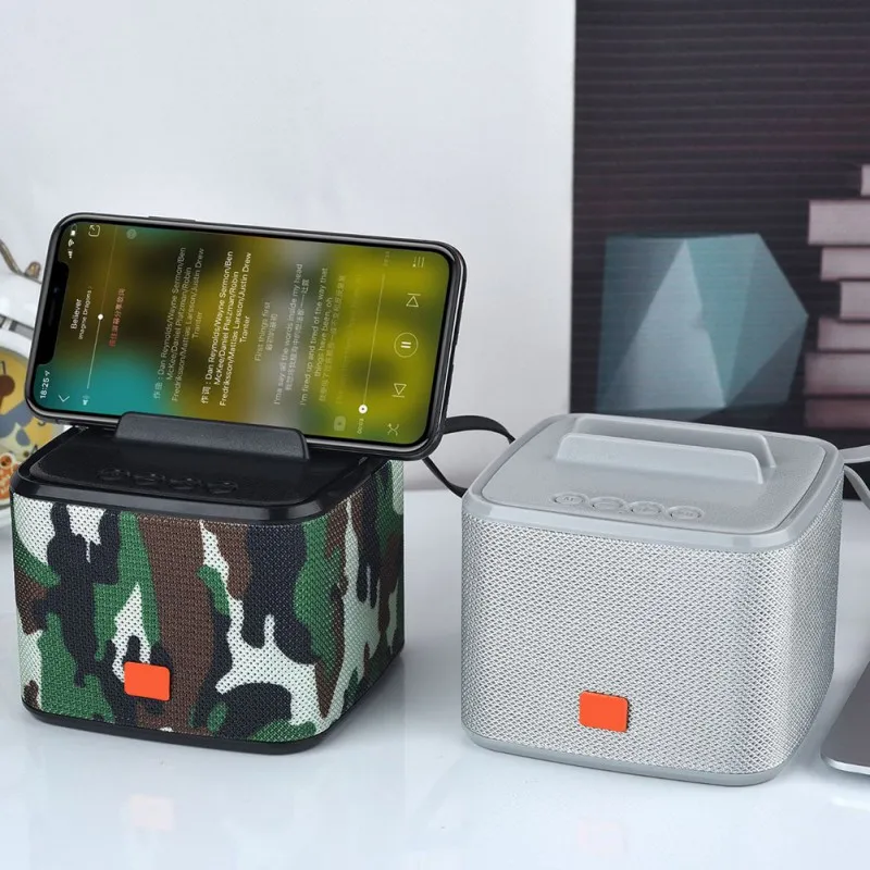 Портативный bluetooth-динамик с крепким ремешком, подставка для телефона, громкий звук, беспроводной сабвуфер