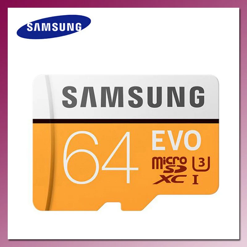 SAMSUNG EVO карта памяти Micro SD класс 10 128 ГБ 32 64 ГБ|Карты памяти| |