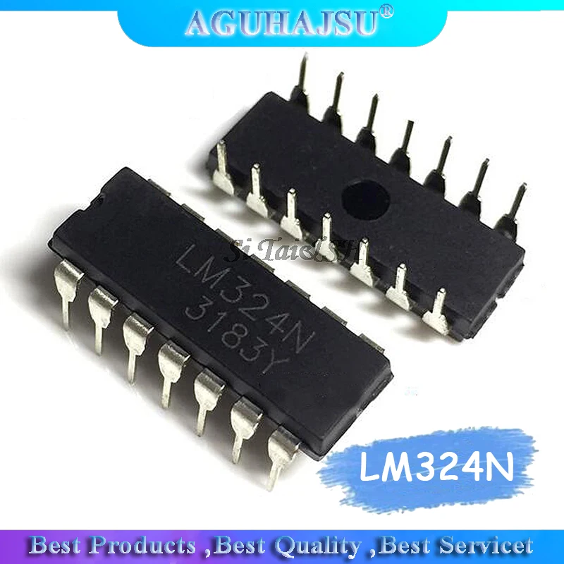 10 шт. LM324N DIP14 LM324 DIP-14 Новый и оригинальный IC | Электронные компоненты