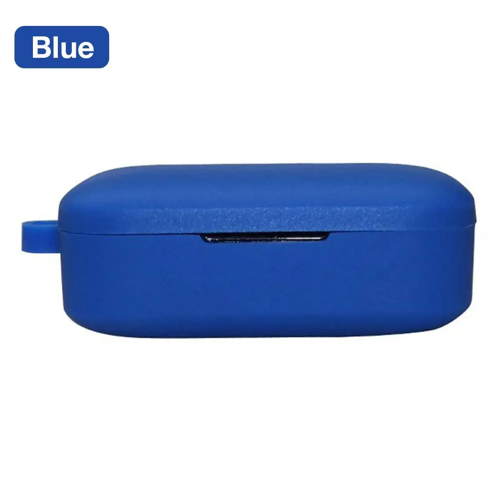 Для QCY T5 наушники силиконовый чехол Беспроводная bluetooth-гарнитура силиконовая анти-падение анти-потеря наушники защитный чехол аксессуар - Цвет: Blue
