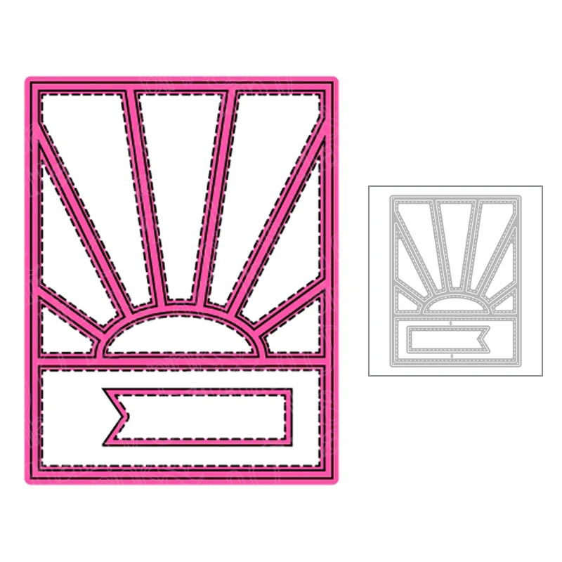 2020 Новый Прямоугольная оправа фон металлический Трафаретный вырубной штамп для