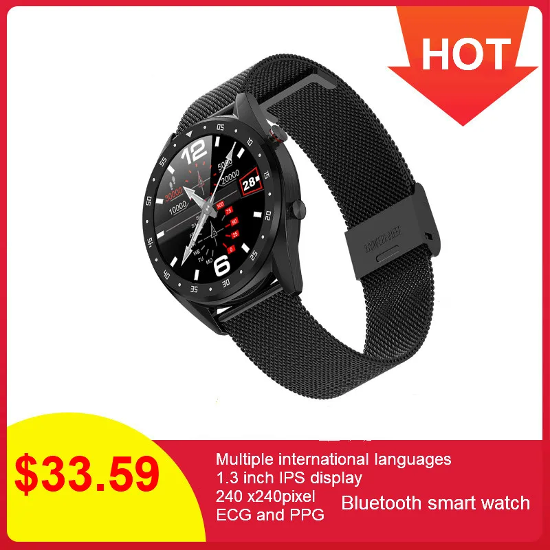 Billige 696 K7 Smart Uhr Sport Wasserdichte L7 BTcall SmartWatch HRV Bericht Herz Rate Blutdruck Monitor Uhr Fitness Armband