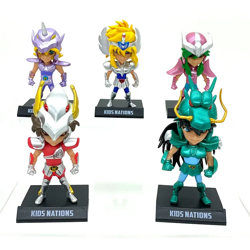 Action Figure Cartoon Toys 5Pcs/Set Japan Anime Gold Saint Seiya Knights Of The Zodiac PVC Action Figure