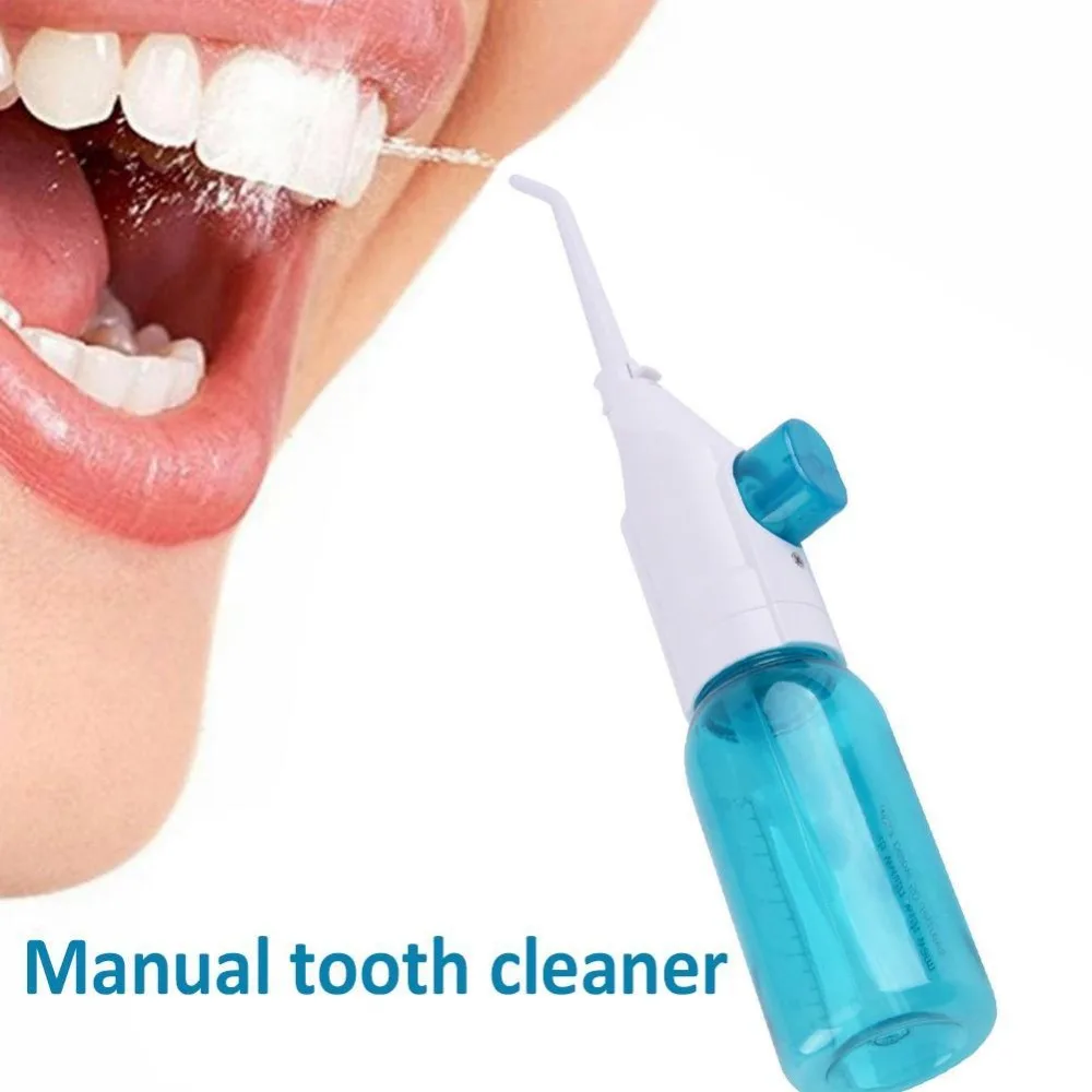 Oral Irrigator Manual Pressing Water Flosser Portable Dental Water Jet 90ML Tank Waterproof Teeth Cleaner dental cleaner oral irrigator water flosser