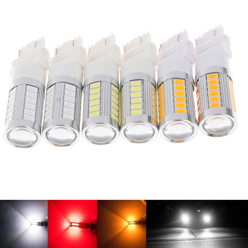 2шт T25 3156 3157 P27/7W 33 SMD 5630 5730 СВЕТОДИОДНЫЙ Автомобильный тормозной светильник s мотор