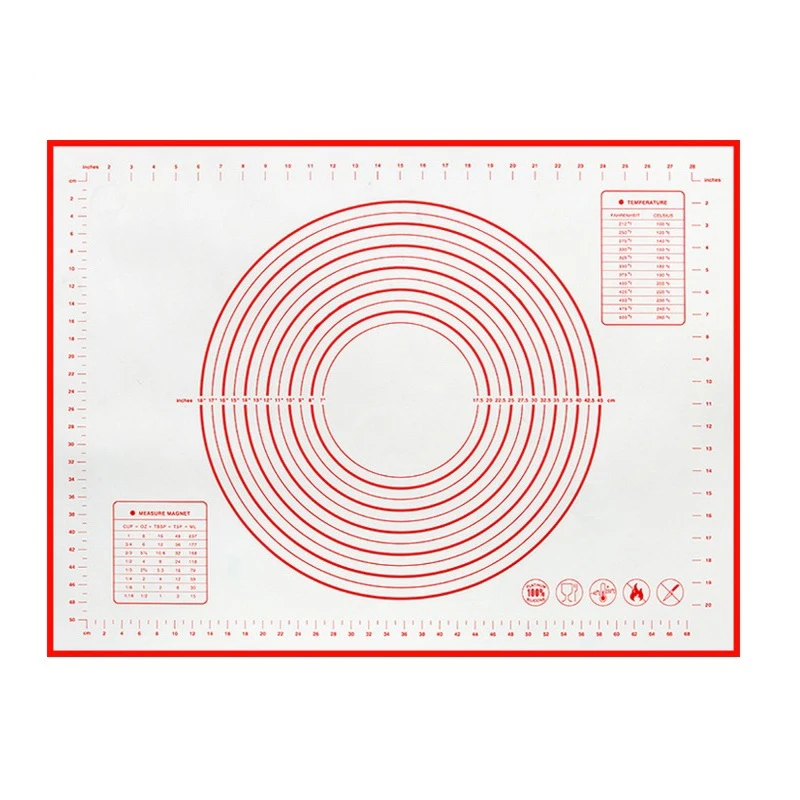 1 шт. силиконовые коврики для выпечки лист для пиццы тесто антипригарный чайник держатель Кондитерские Кухонные гаджеты кулинарные инструменты для выпекания аксессуары - Цвет: Red