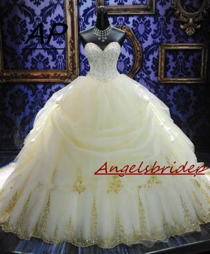 ANGELSBRIDEP-Vestido-De-Noiva-Fashion-Ball-Gown-Wedding-Dresses-Sexy-Sweetheart-Tiered-Full-Length-Formal-Bridal (3)