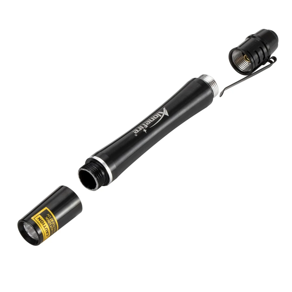 AloneFire SV350 ручка фонарик 395nm УФ освещение мини детектор денег паспорта осмотр УФ светодиодный Ультрафиолетовый фонарь
