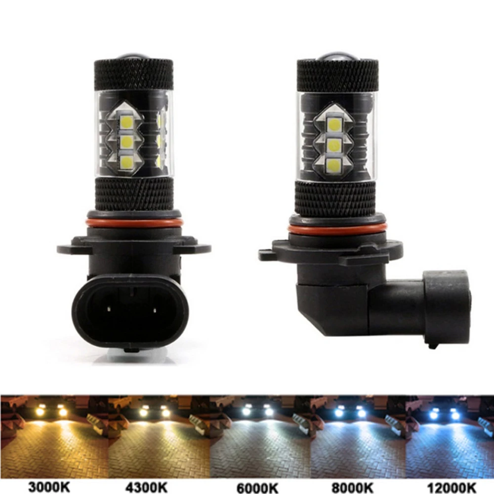 halogen light car 2pcs H11 LED HB4 9006 HB3 9005 Car LED H10 H8 H16 fog Light Bulb H9 12000LM 12V Auto Driving Running Lamp White 6000K cloudy headlights