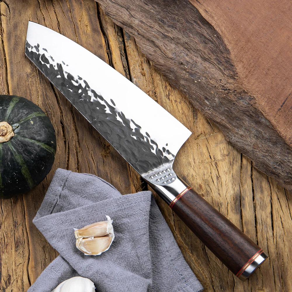 

XITUO Cleaver Santoku knives Ingenuity Forge Chef Knife Ultra Sharp split knife slaughter special knife Hotel kitchen knife