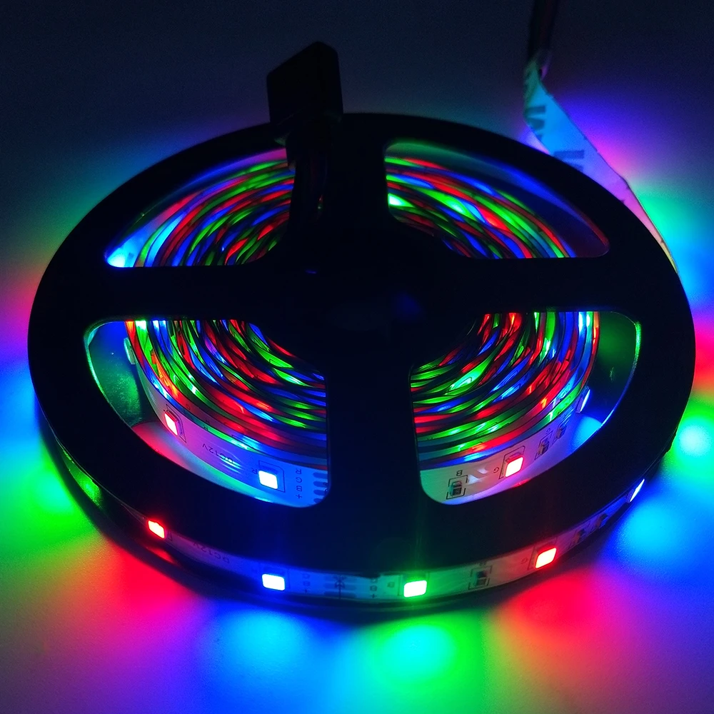 DC 12 V Светодиодный свет ленты 2835 цветная (RGB) 1 м 2 3 и формирующая листы для кровли 4 60