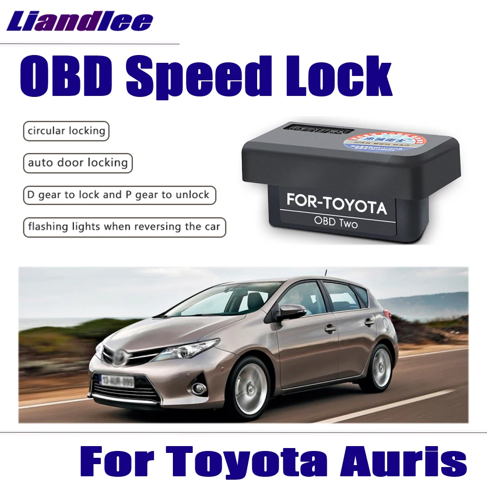 

Liandlee Car Auto OBD Speed Lock & Unlock Device For Toyota Auris 2008~2011 2012 2012 2014 Plug And Play Device Safety