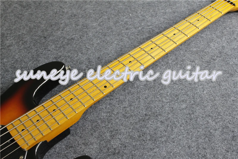 Custom Shop винтажная электрическая бас-гитара Sunburst 5 струн музыка человек стиль электрический бас Левша гитара на заказ доступны