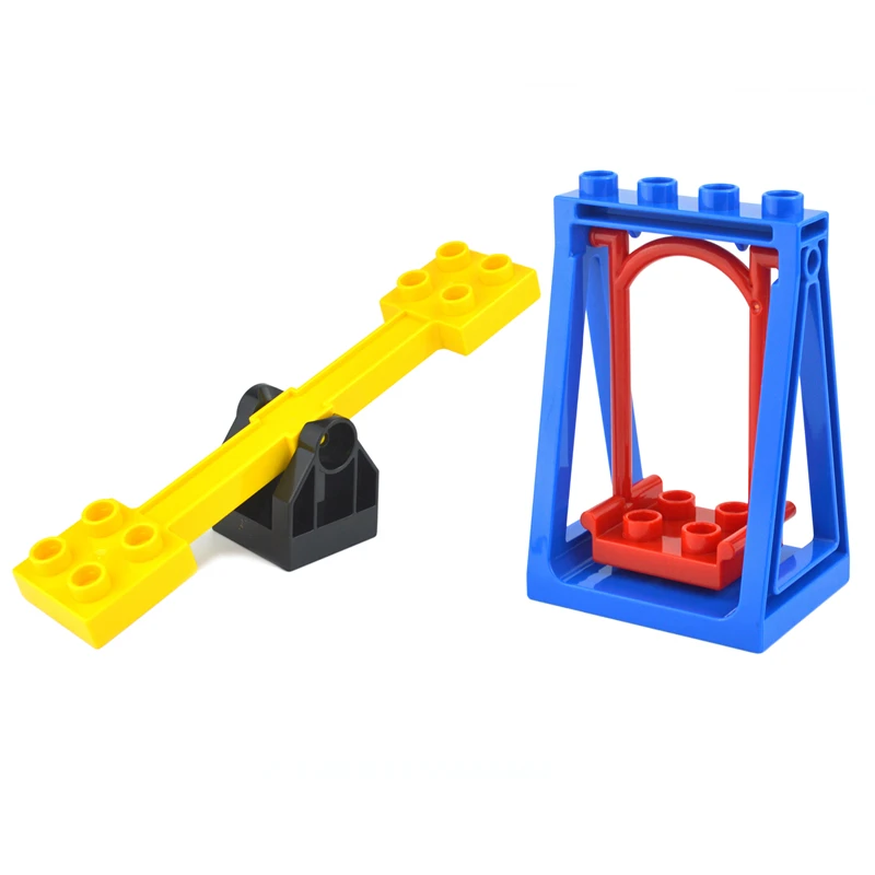 2020 Совместимость Duplos DIY большой конструкторных блоков Детские кубики поезд База