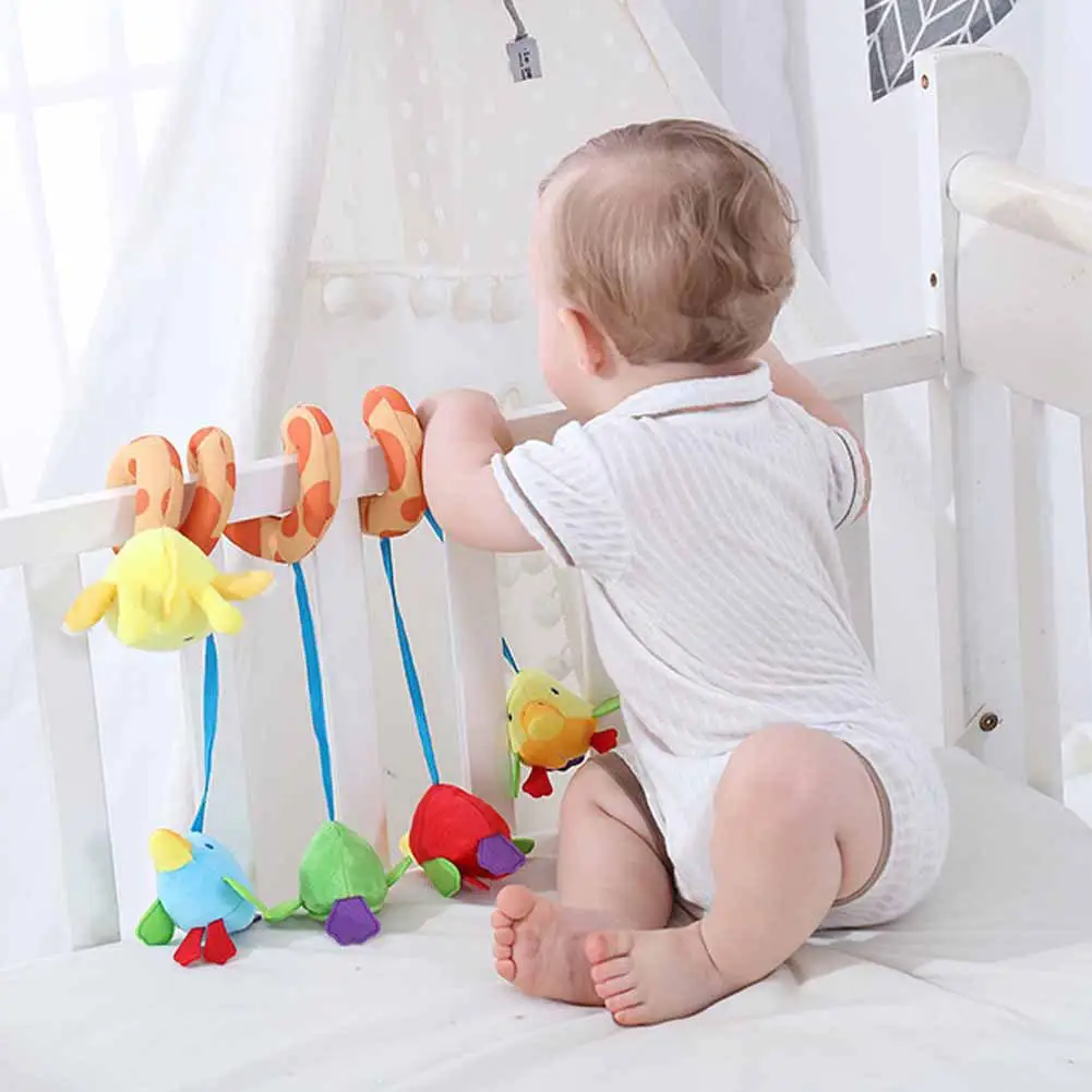 Kidlove милый мультфильм младенец спиральный висячий колокольчик погремушка игрушка для набор в коляску