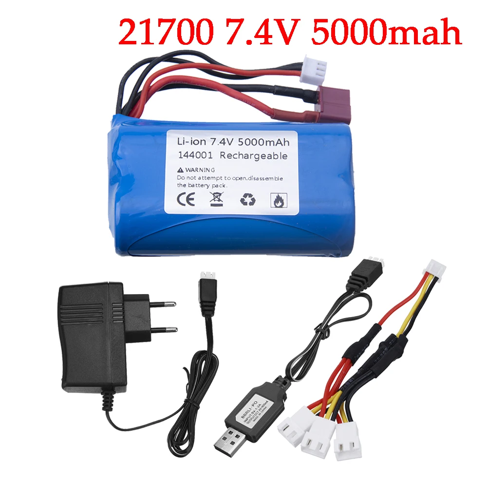 Аккумулятор 21700 7 4 В литий-ионный для Wltoys 144001 12428 3000 аккумулятор радиоуправляемого