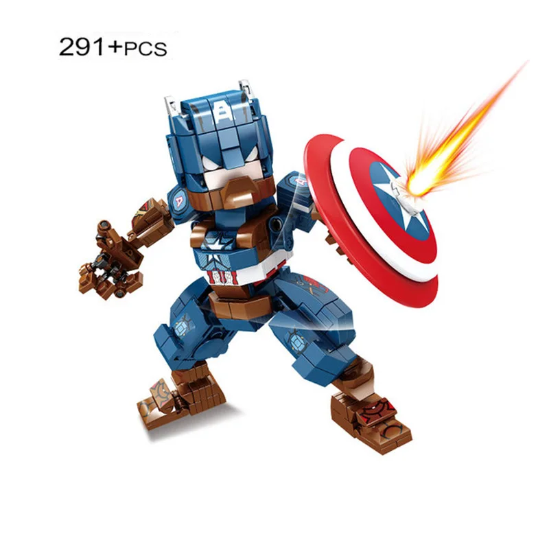 1271 шт. серия Marvel Super Heroes Человек-паук Железный человек Капитан Америка Черная пантера фигурки строительные блоки игрушки подарки