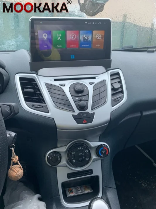 IPS Android    10.0 6+128G Car GPS Navi For Ford Fiesta 2009 2016 Auto
