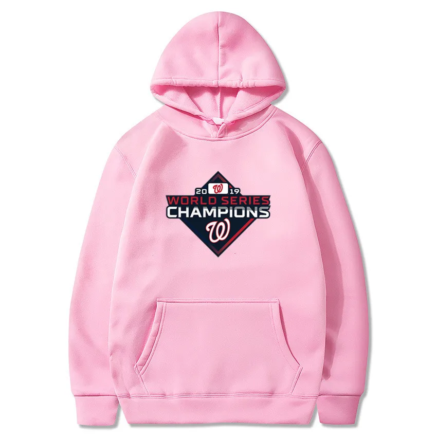 Hoodies Men women Nationals world series champions Hoody Male Long Washington Men's Sweatshirt Mens hip hop - Цвет: 11