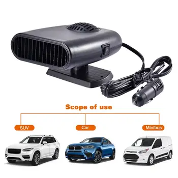 

150W 12/24V Car Heater Fast Heating Fan Dual Control Winter Windscreen Defroster Auto Truck Window Demister Interior Warmer